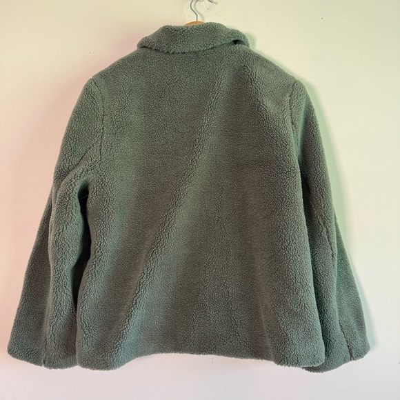 Rebecca Minkoff Harley Green Teddy Jacket size Large - Picture 6 of 7